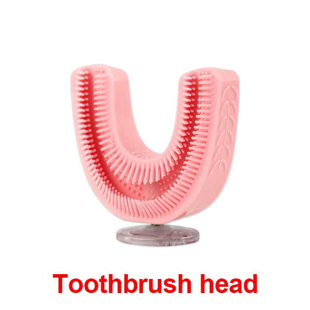 360° elektrische Kinderzahnbürste in U-Form