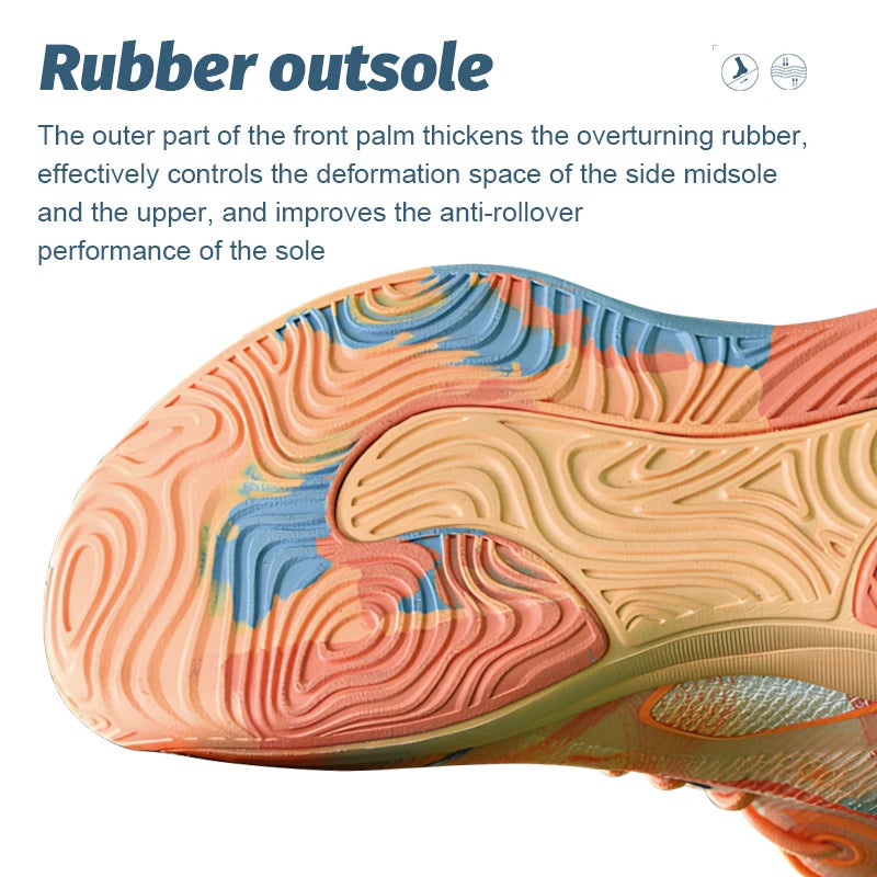 Men's Mid Basketball Shoes Non-Slip