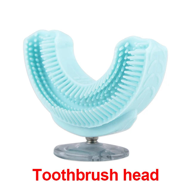 360° elektrische Kinderzahnbürste in U-Form