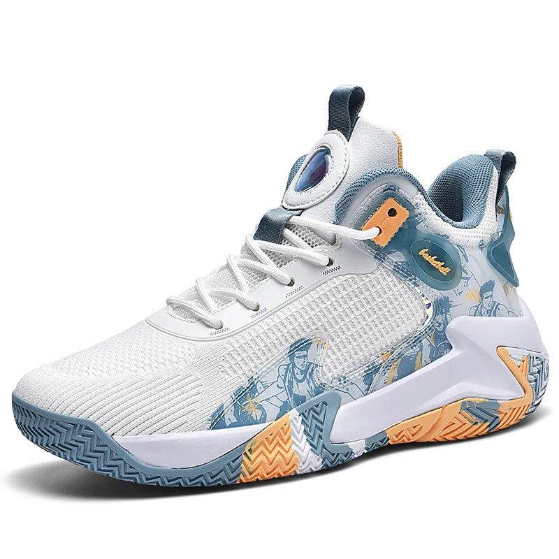Men's Breathable Running Basketball Shoes