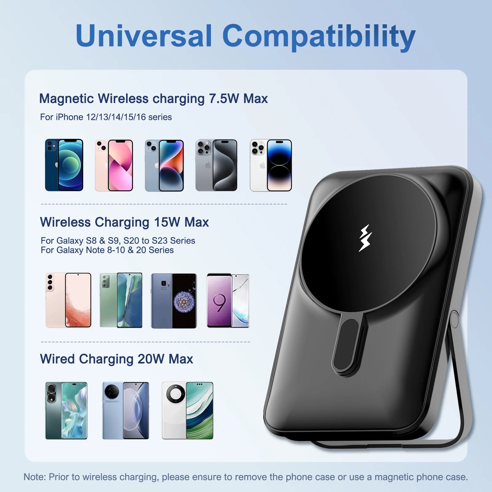 Magnetic 10000mAh Wireless Power Bank