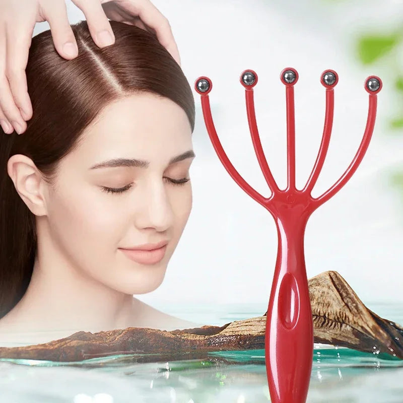 Magnetic Bead Five-Claw Scalp Massager