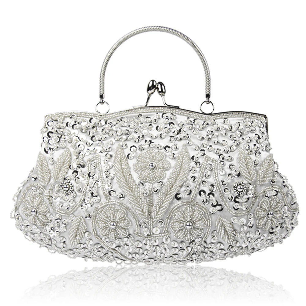Retro Beaded Women’s Evening Clutch Bag