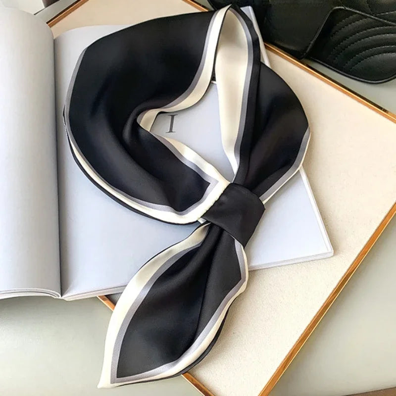 Silk Hair Ribbon Scrunchies – Print Set