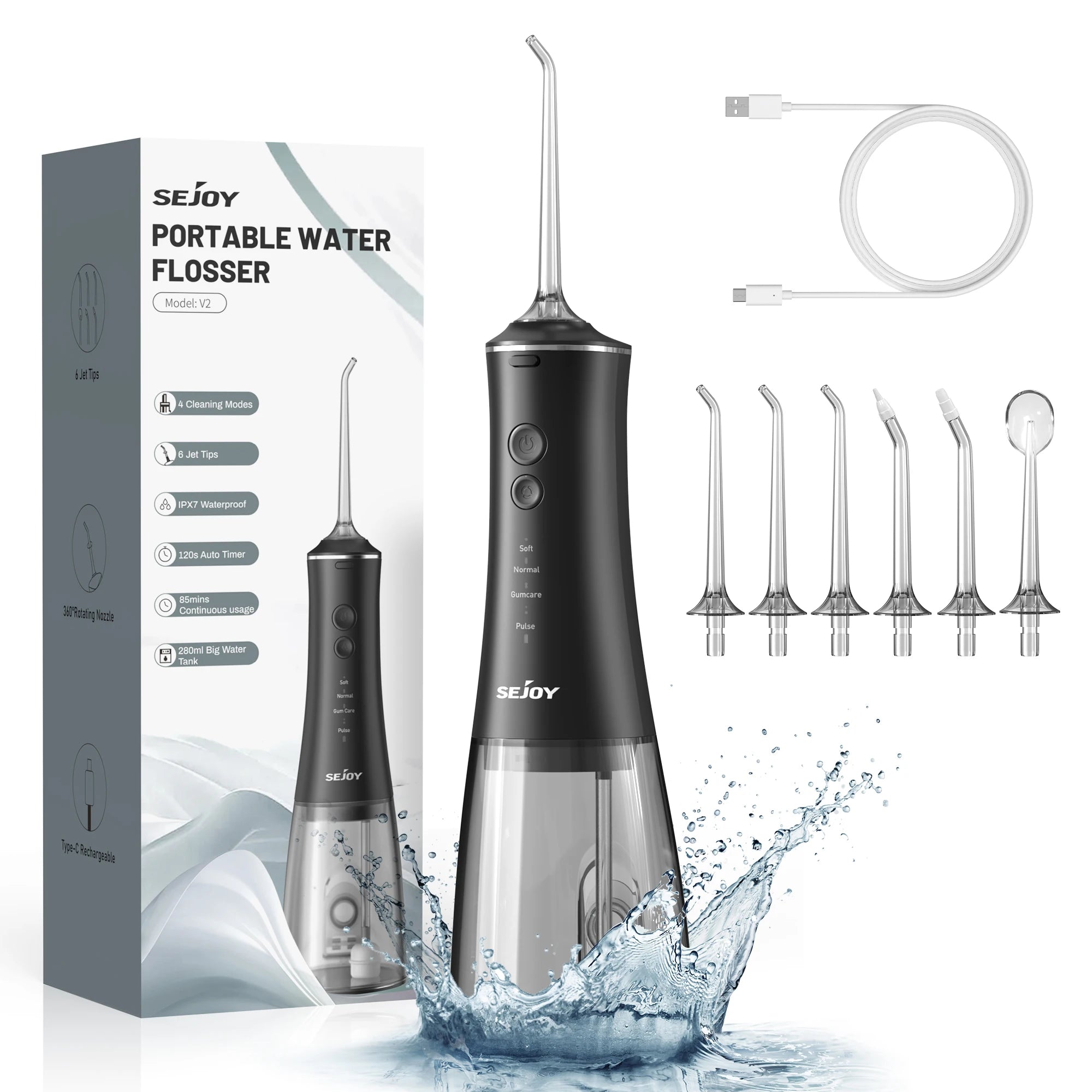 Sejoy Magnetic Rechargeable Water Flosser