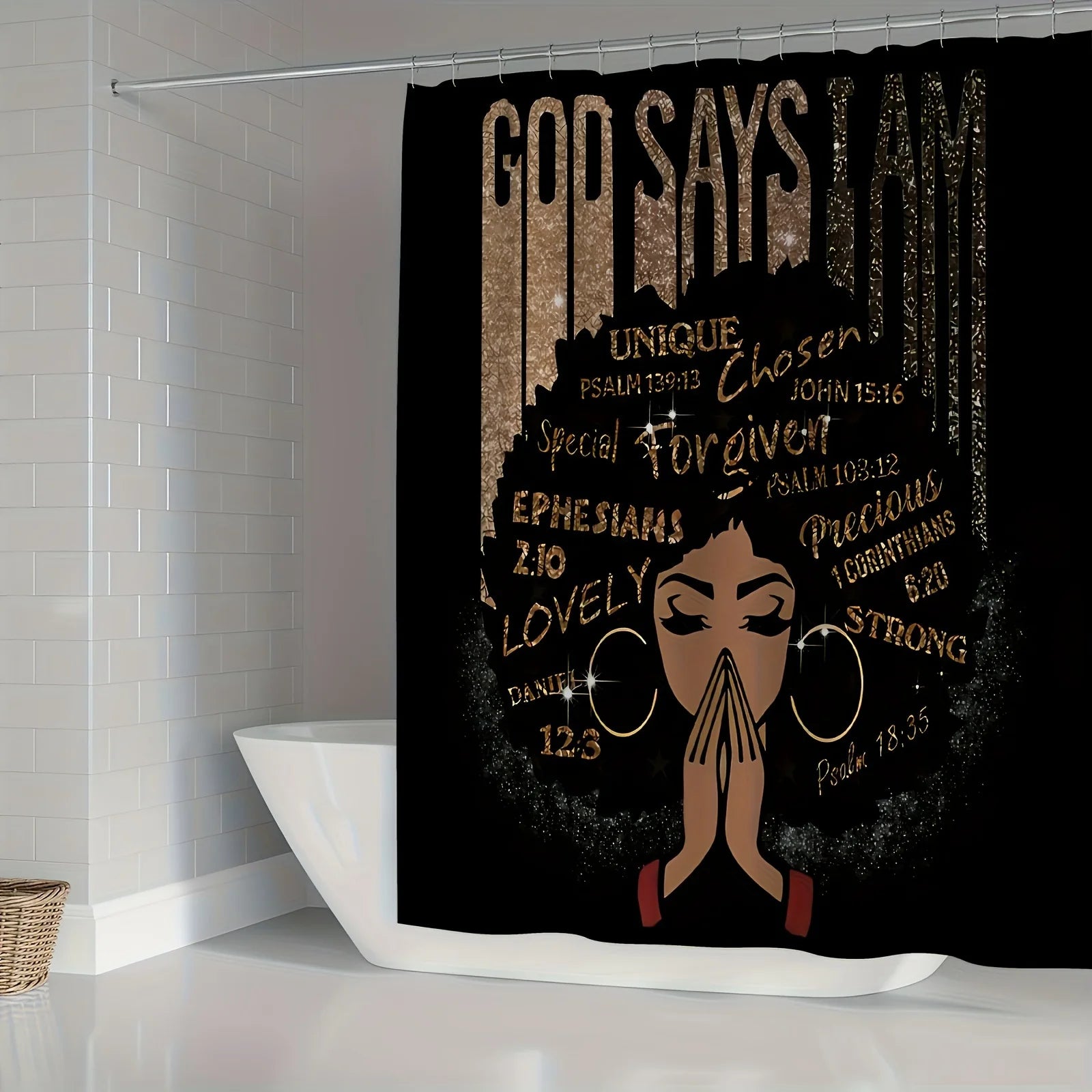 African American Shower Curtain Set