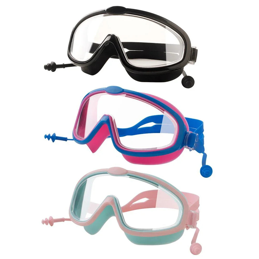 Kinder HD Schwimmbrille Wasserdichtes Silikon