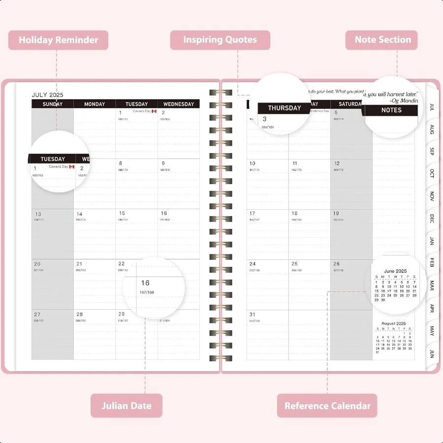 Academic 2025-26 Monthly Weekly Planner