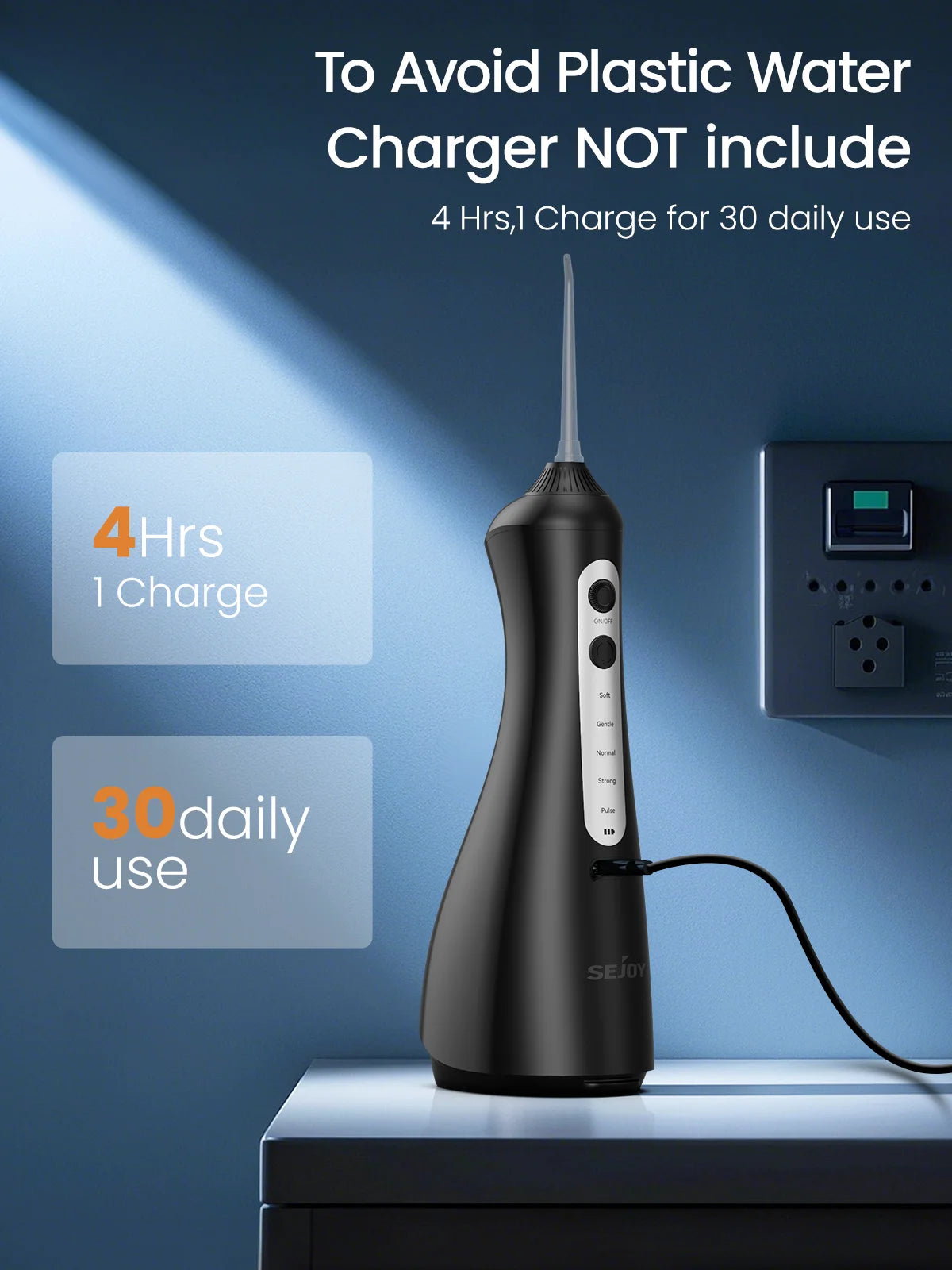 Sejoy Cordless Water Flosser for Teeth