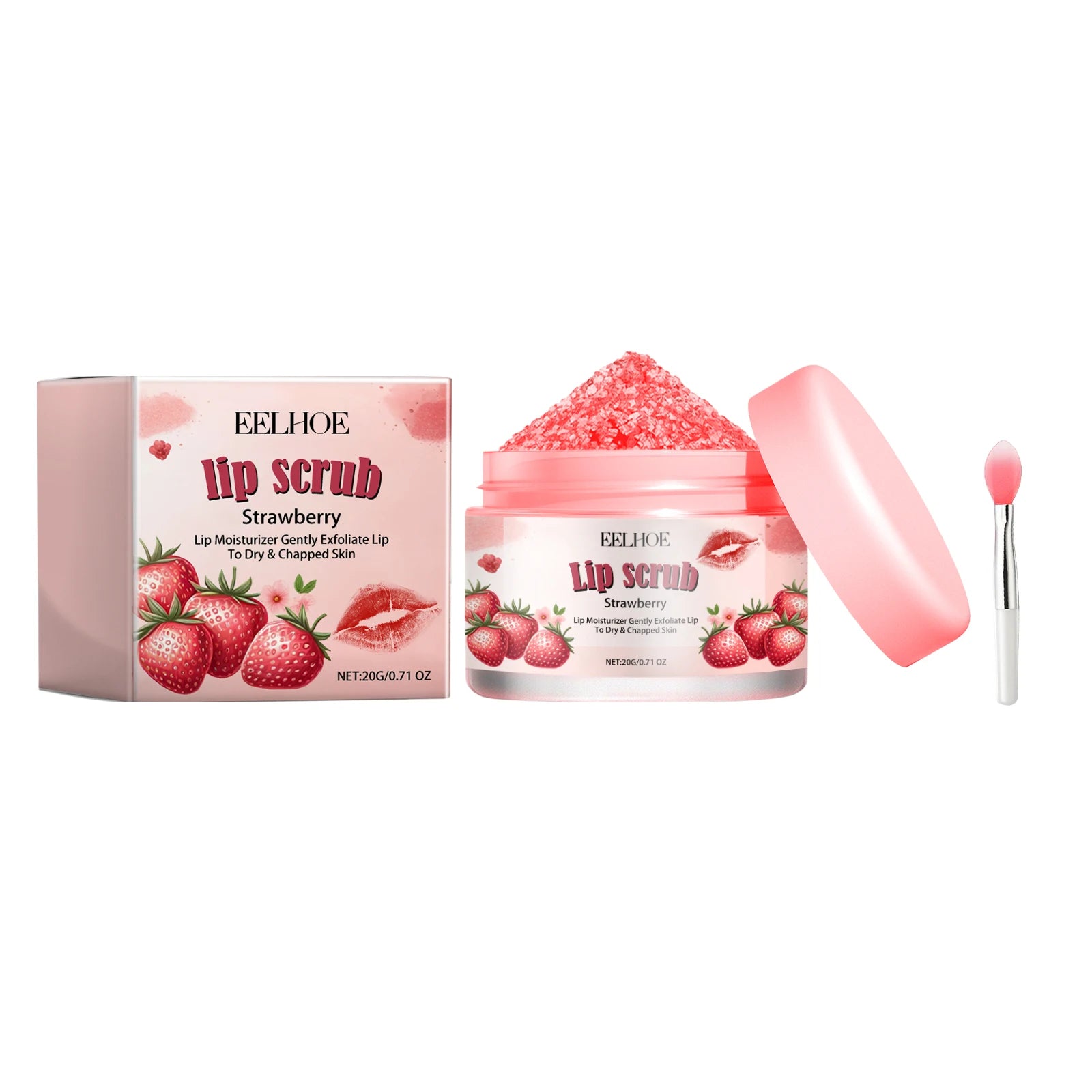Strawberry Lip Scrub & Hydrating Mask