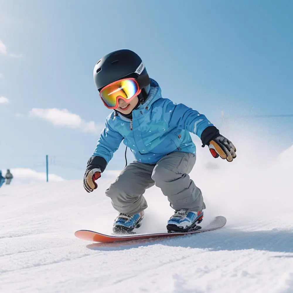 Children Anti-Fog Snowboard Ski Goggles