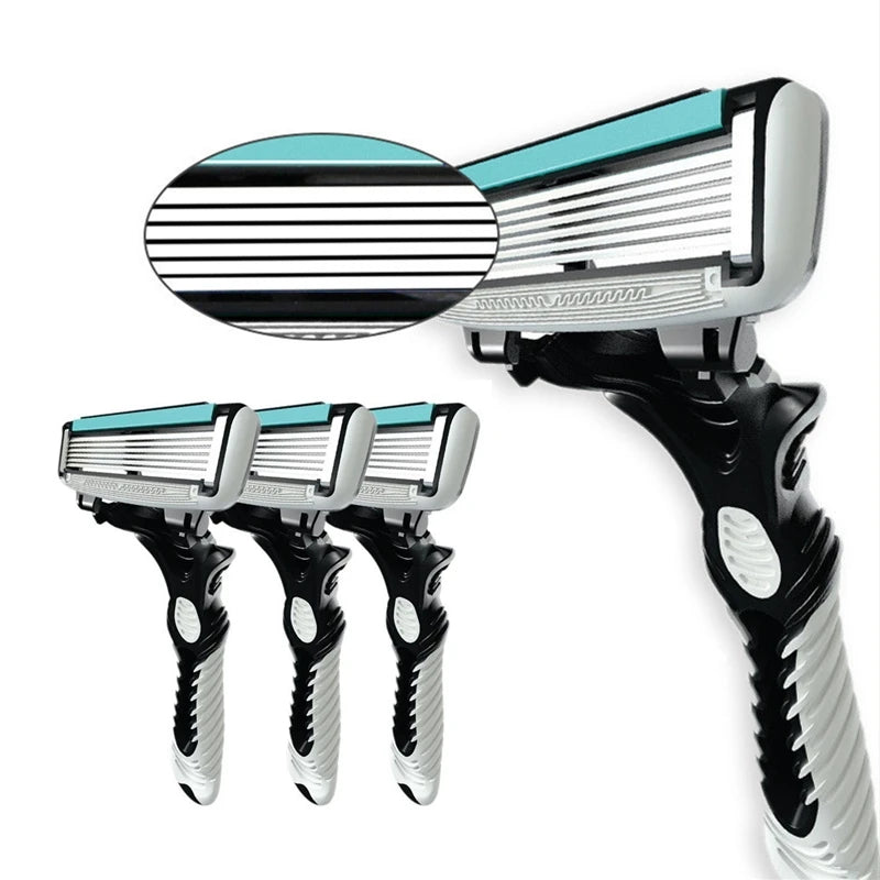 Manual Razor with 6-Layer Sharp Blades