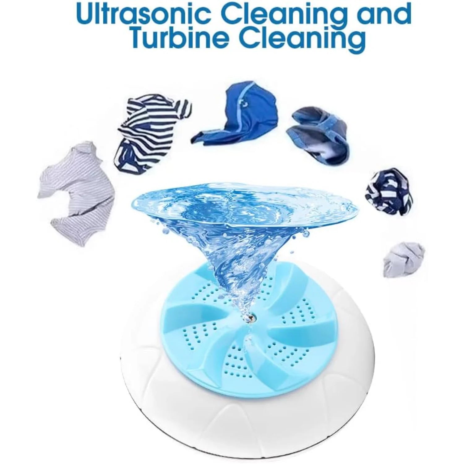 Portable Mini Ultrasonic Turbo Washer