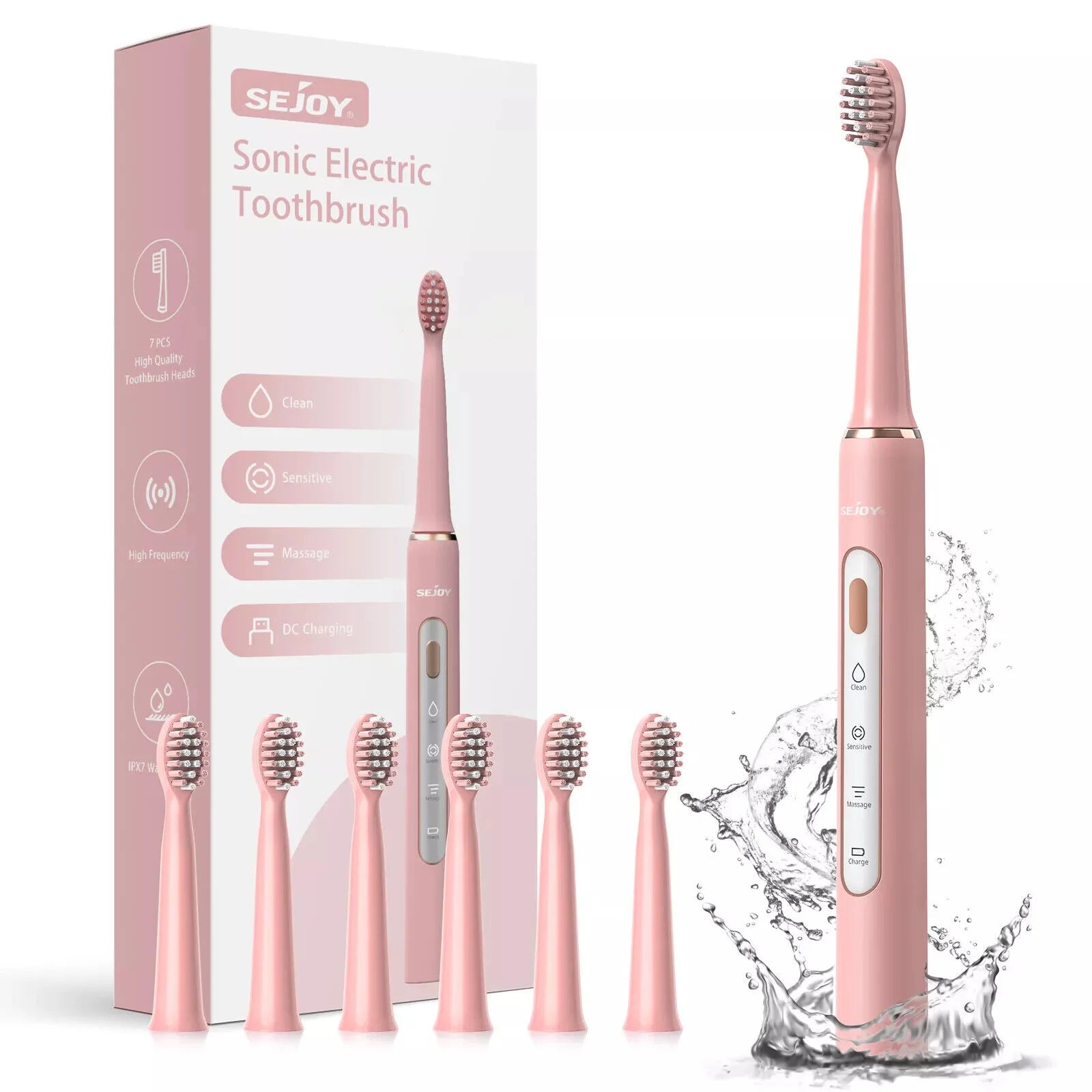 SEJOY Sonic Electric Toothbrush 3 Modes