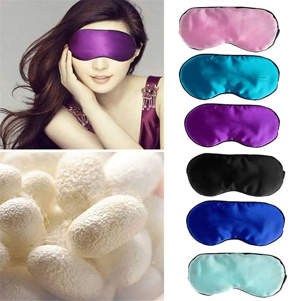 Schlafaugenmaske aus reiner Seide – 9 Farben