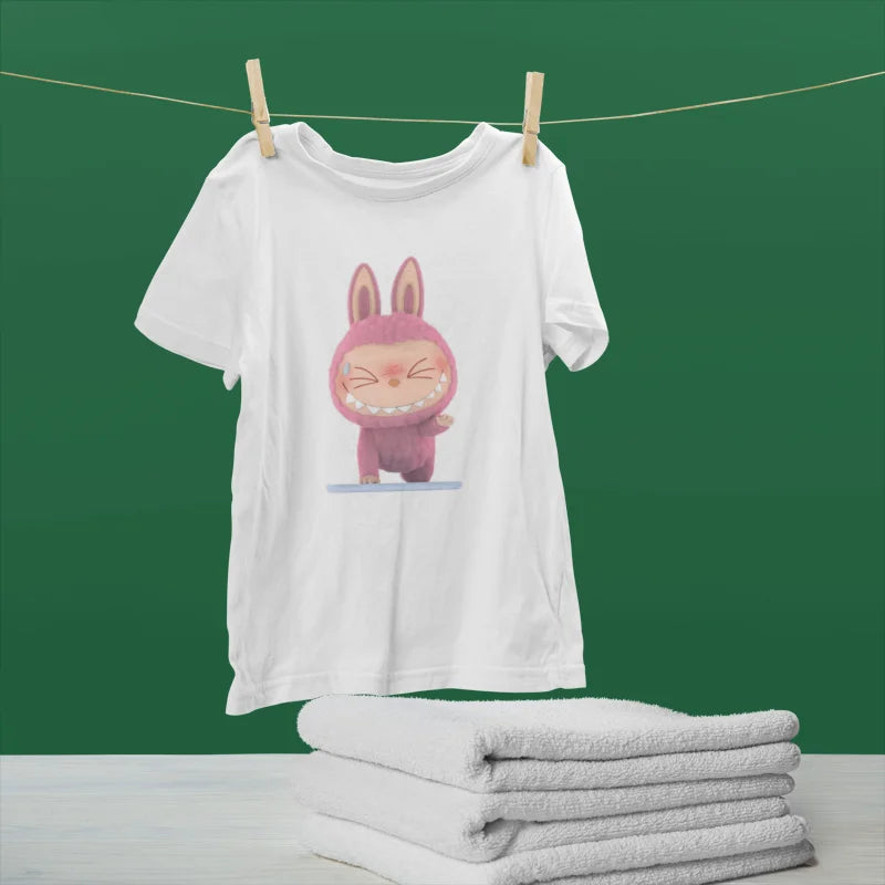 Bulala Shy Bunny Pink T-Shirt Design