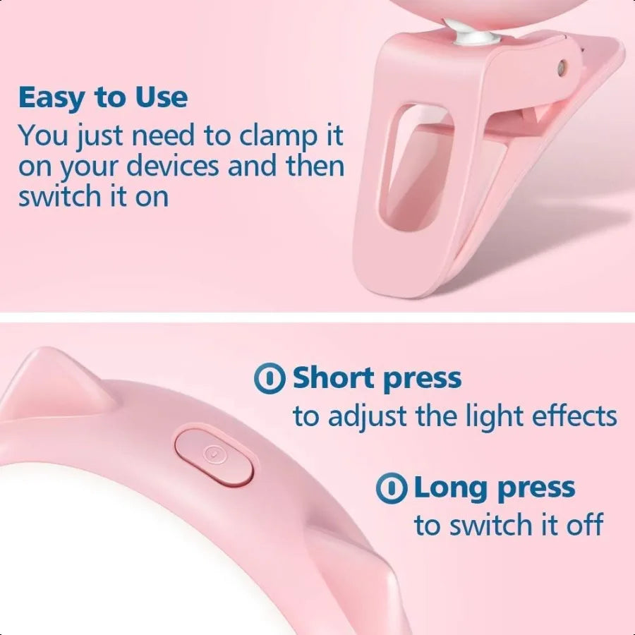 Mini Clip-On Selfie Ring Light