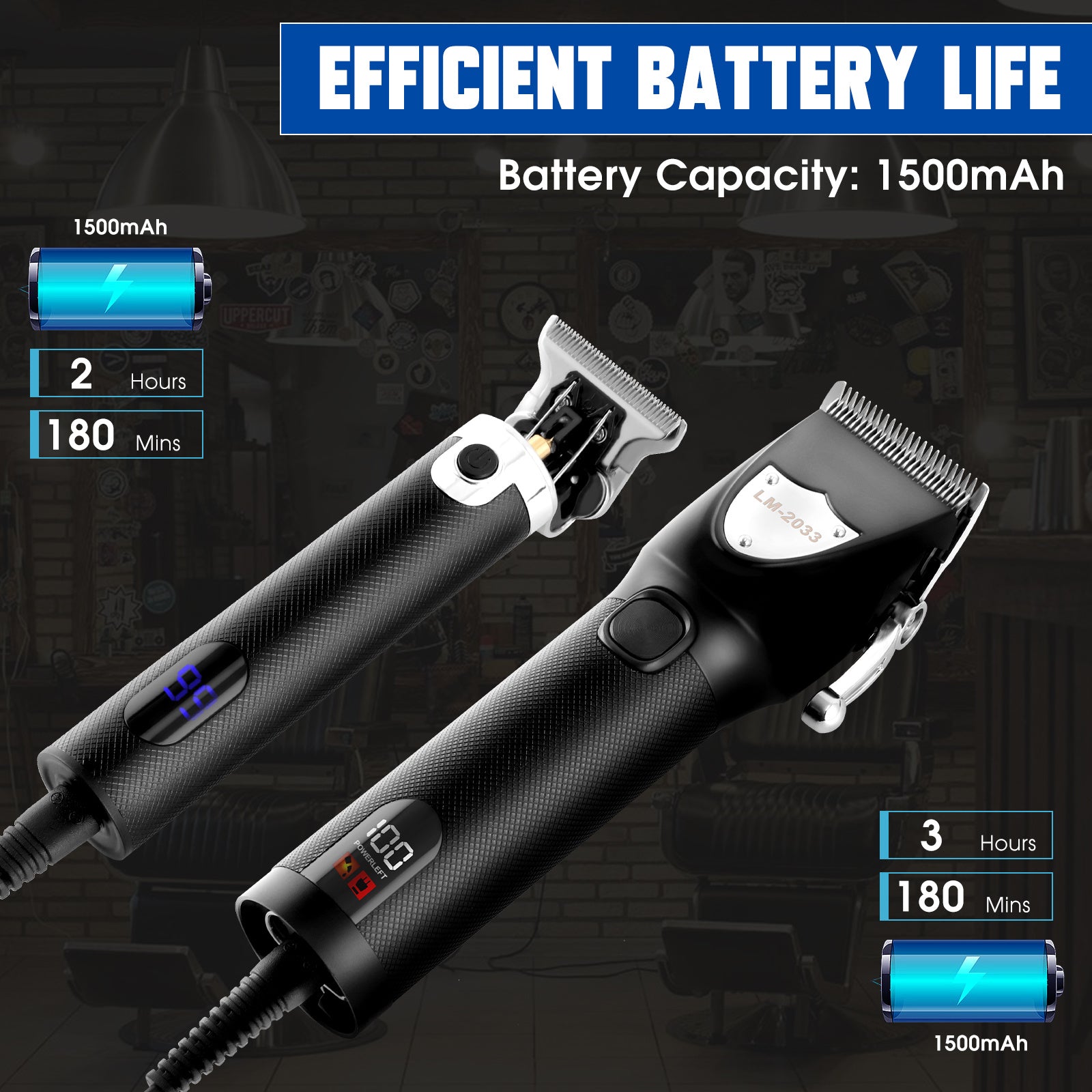 Professionelle kabellose Haar- und Bartschneider