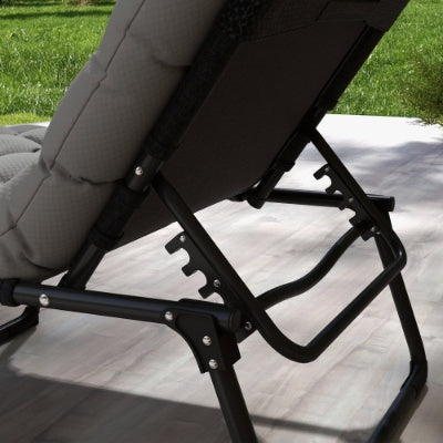 Outsunny Adjustable Folding Chaise Lounge