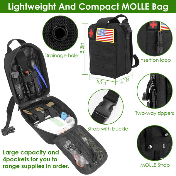 47-in-1 Survival Kit Emergency Bag