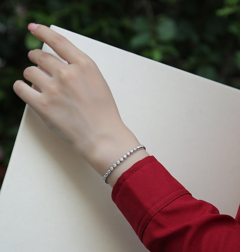 Galaxy Dream Moissanit-Silberarmband