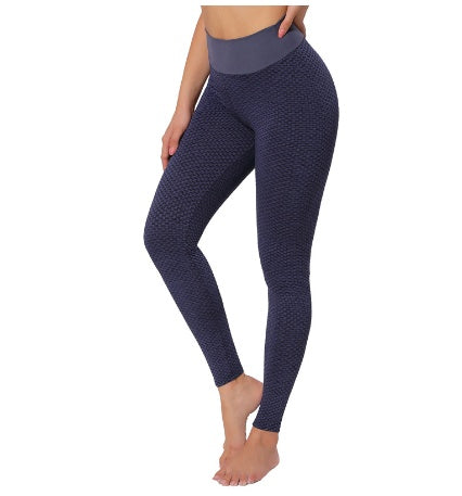 Karierte nahtlose Yoga-Leggings