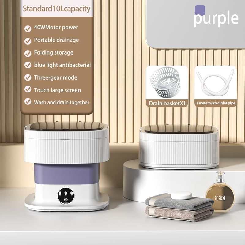 Tragbare, faltbare Waschmaschine, 10 l