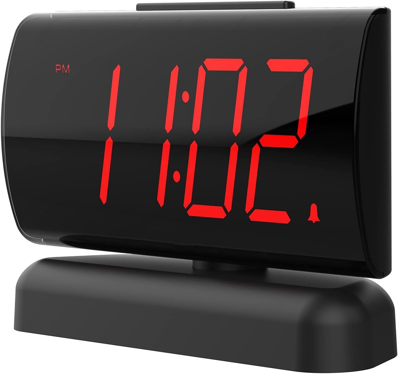 Large Digital Alarm Clock Rotating Base