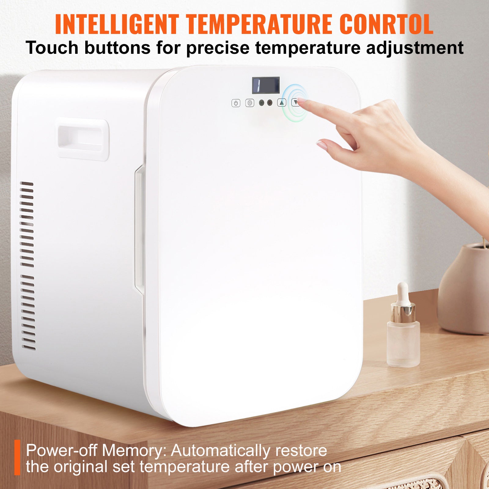 VEVOR 20L Hautpflege-Minikühlschrank, Weiß
