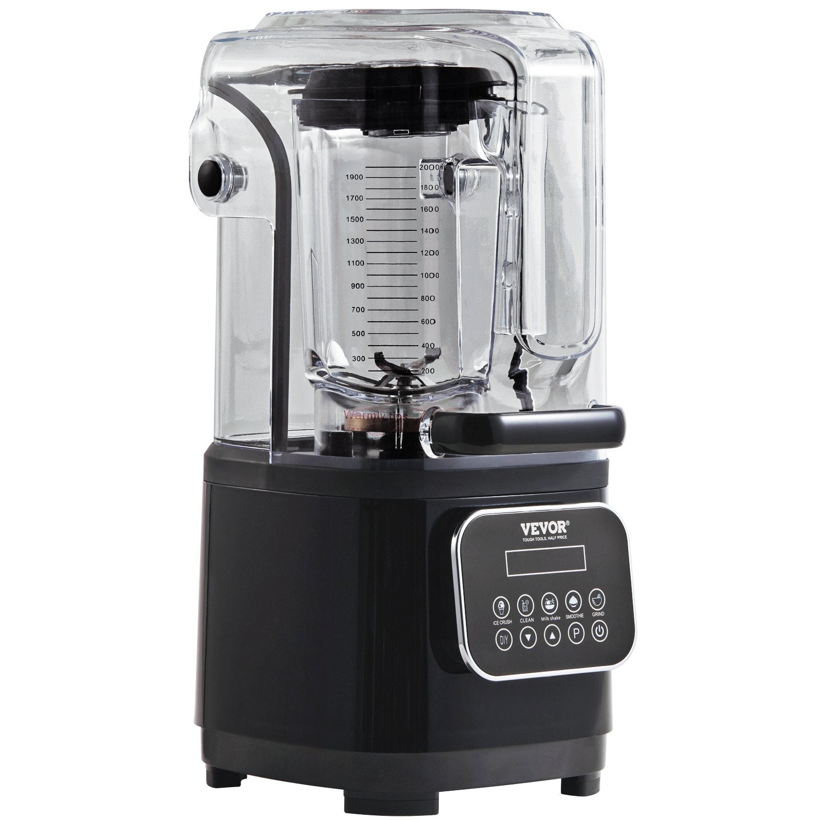 VEVOR Professioneller Mixer 68oz – Schwarz