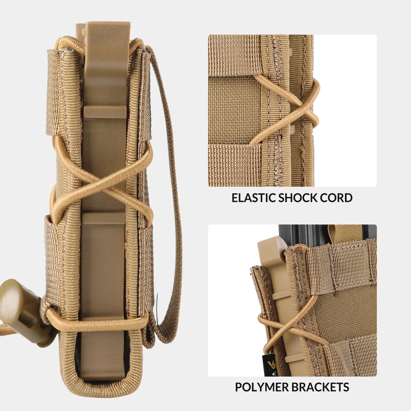 Verstellbare 9-mm-MOLLE-Magazintasche