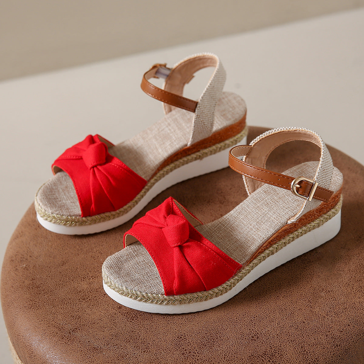 Bowknot Rope Buckle Sandals