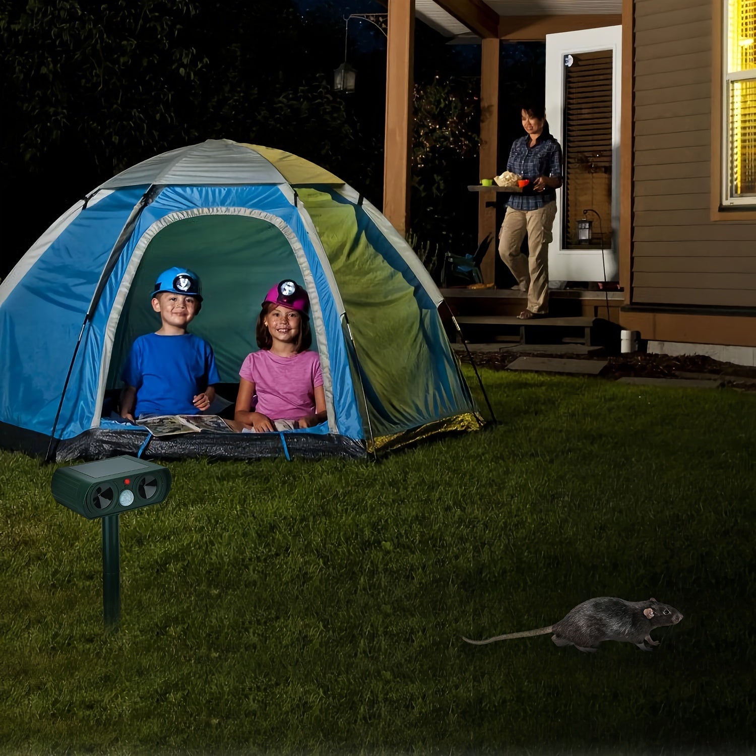 Solar Ultrasonic Animal Repellent Device