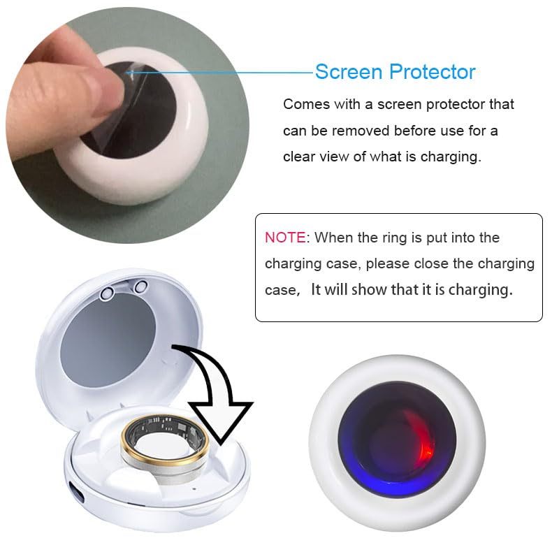 Smart Ring Magnetic Fast Charging Case