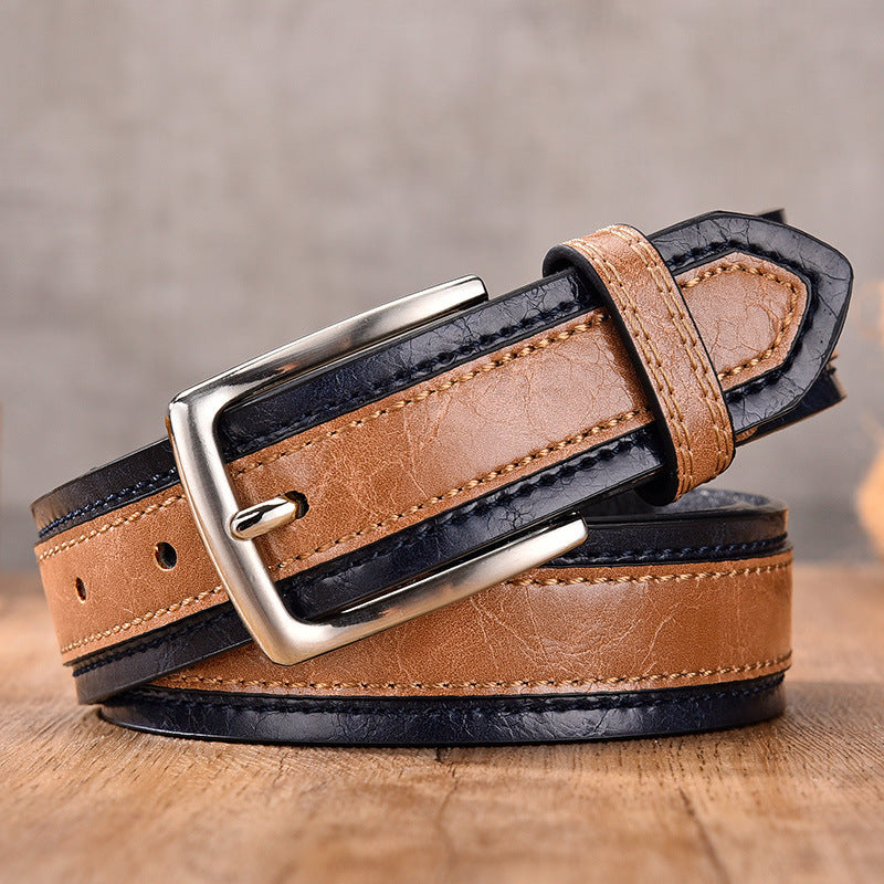 Color Match Casual Belt for Men