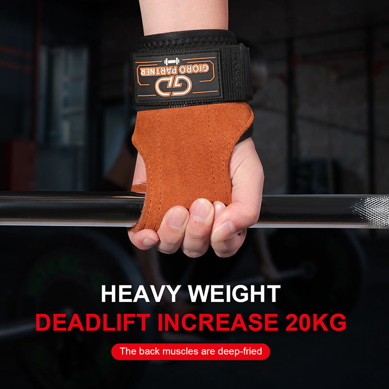 Cowhide Grip Pads for Fitness Training
