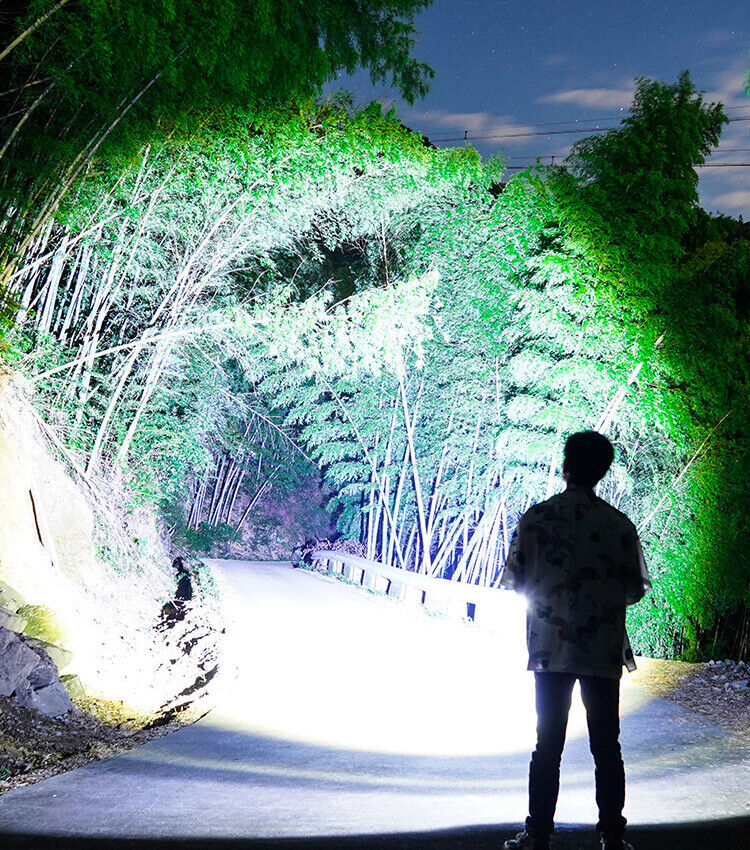 Wiederaufladbare LED-Taschenlampe, Suchscheinwerfer mit 8 Modi