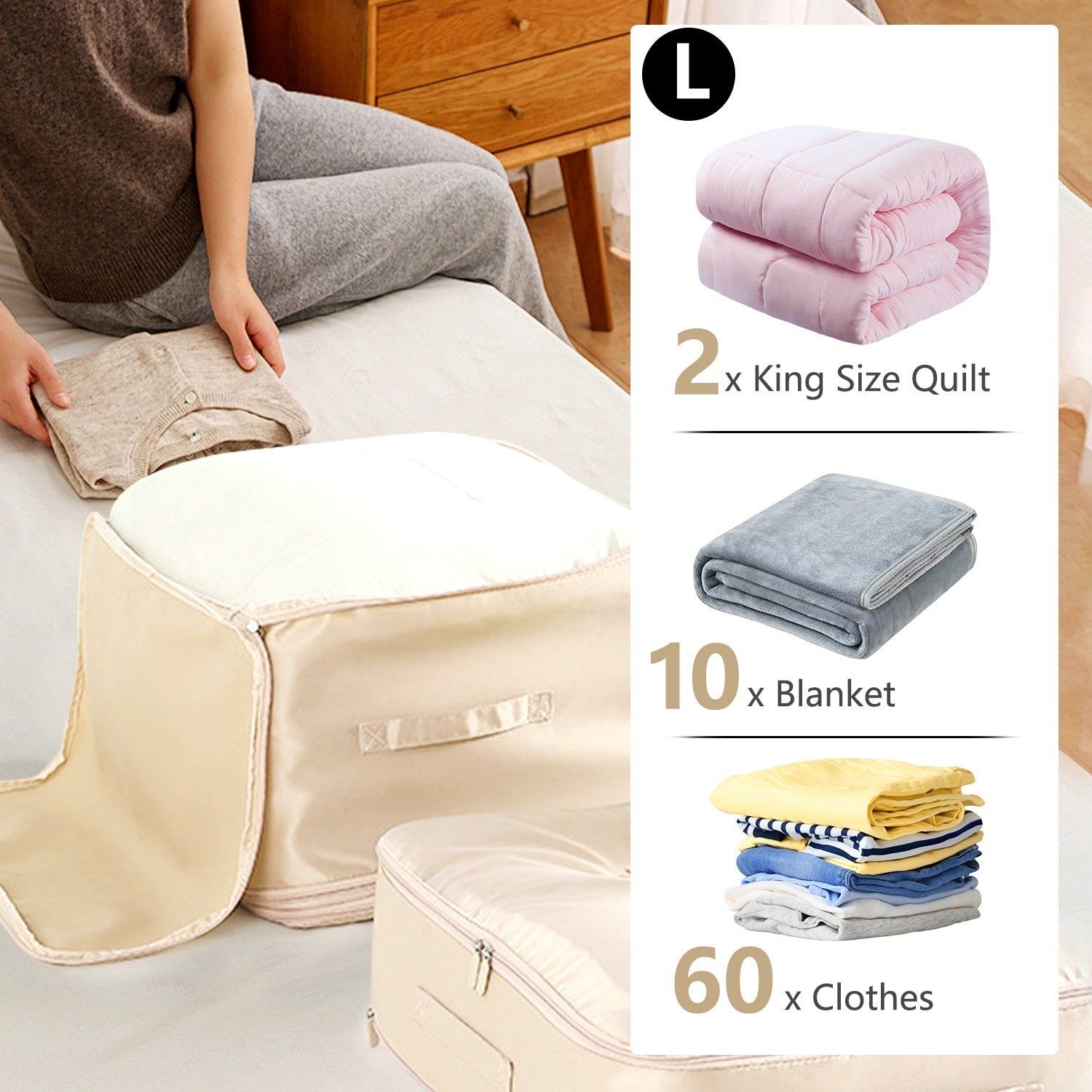 Foldable Storage Bag for Bedding & Clothes