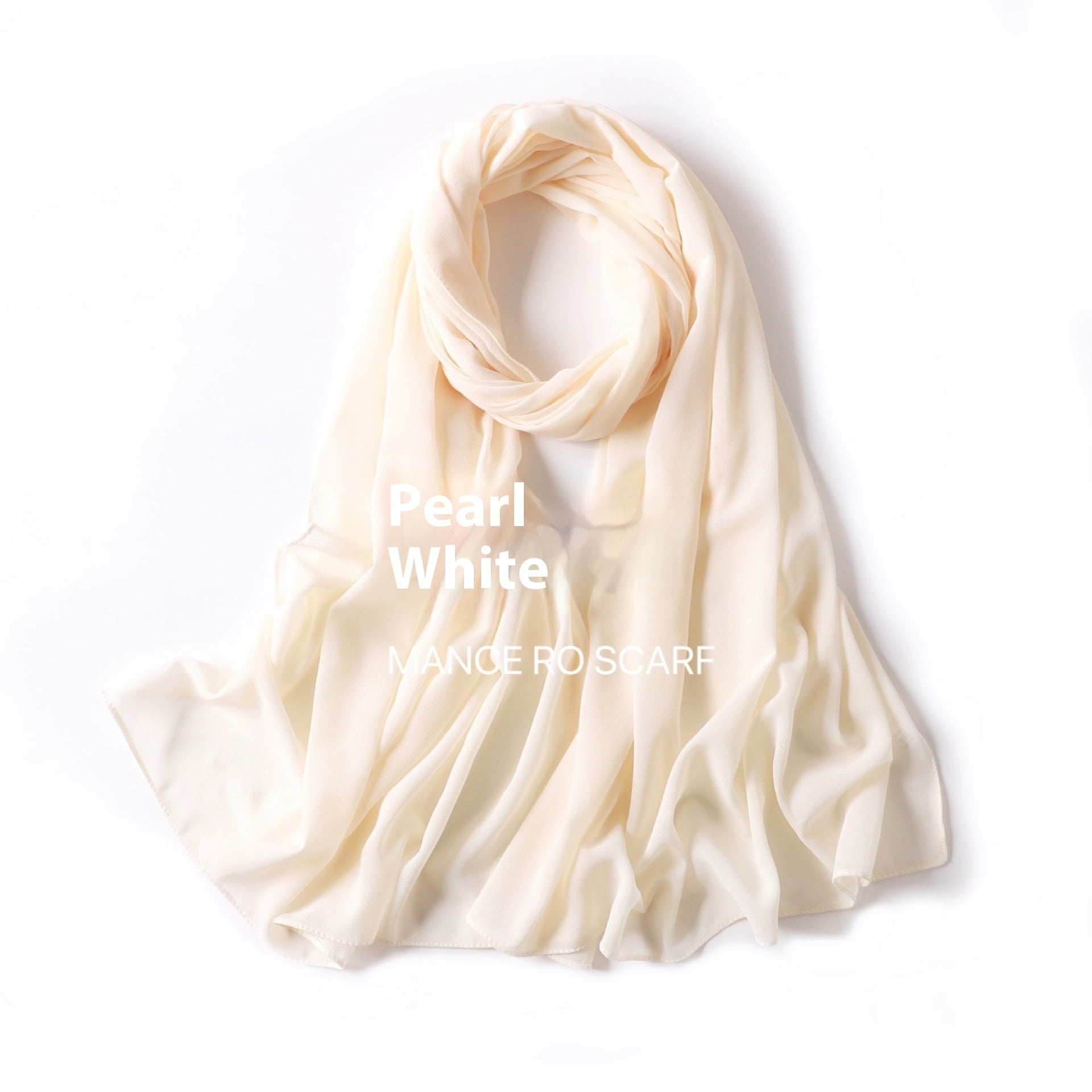 Pearl Chiffon Headscarf Veil Wrap