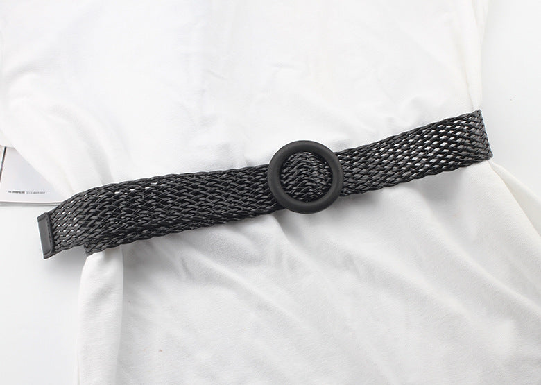 Cotton Linen Wide Girdle Waist Belt