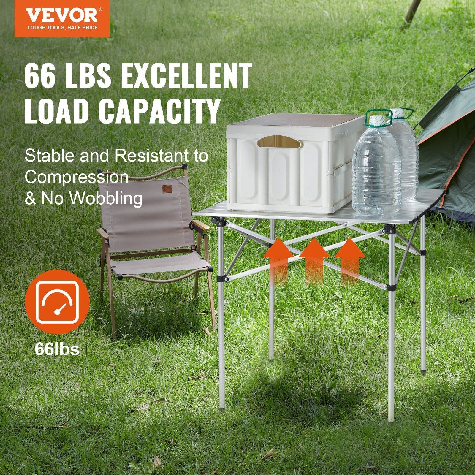 VEVOR Klappbarer Campingtisch aus Aluminium