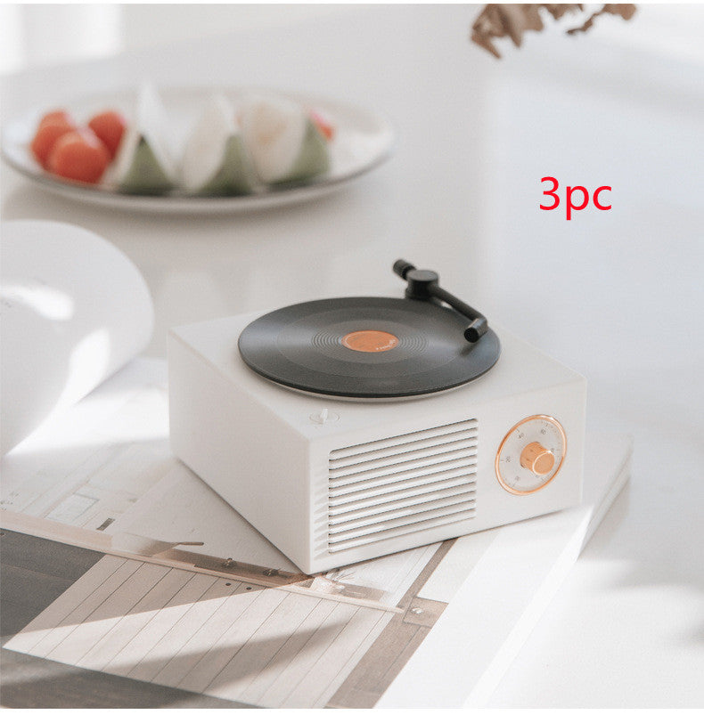 Mini haut-parleur phonographe Bluetooth rétro