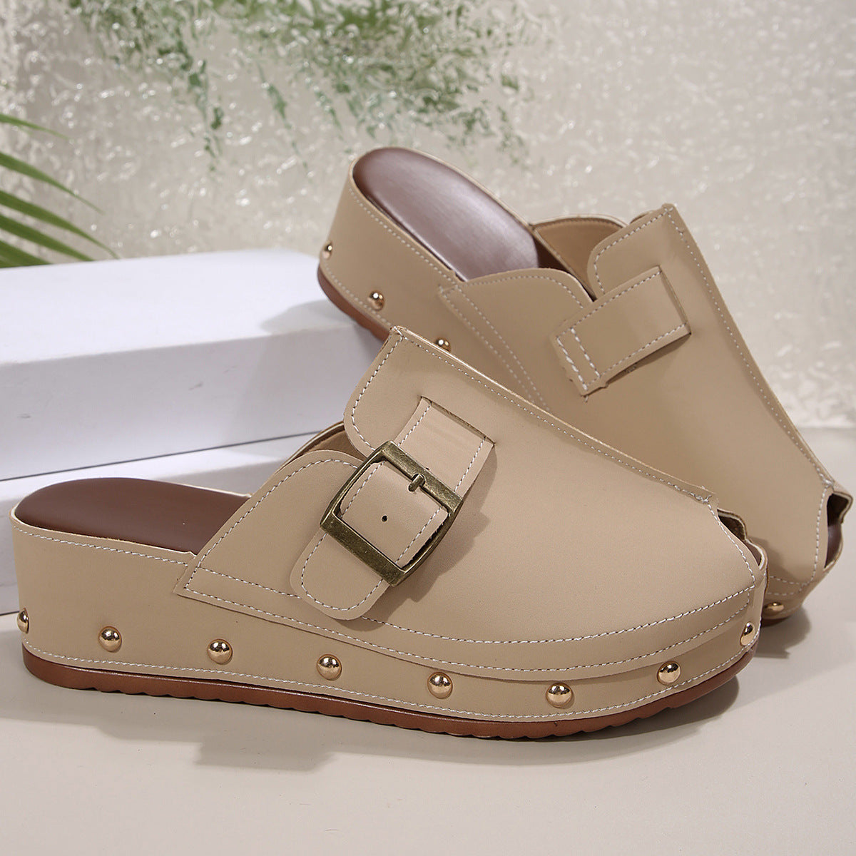 Fischmaul-Keilsandalen für Damen