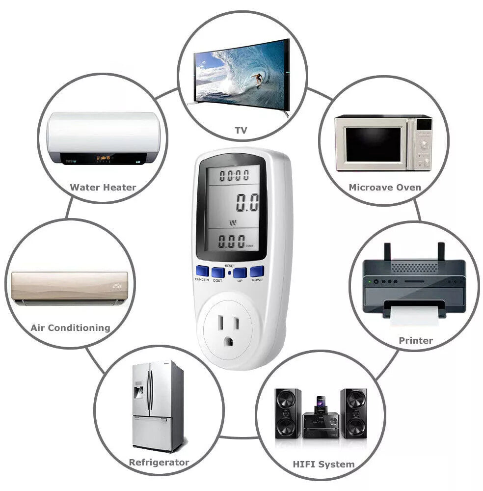 Digital Power Consumption Monitor Meter