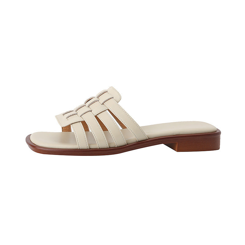 Retro-Chic-französische Sandalen für Damen