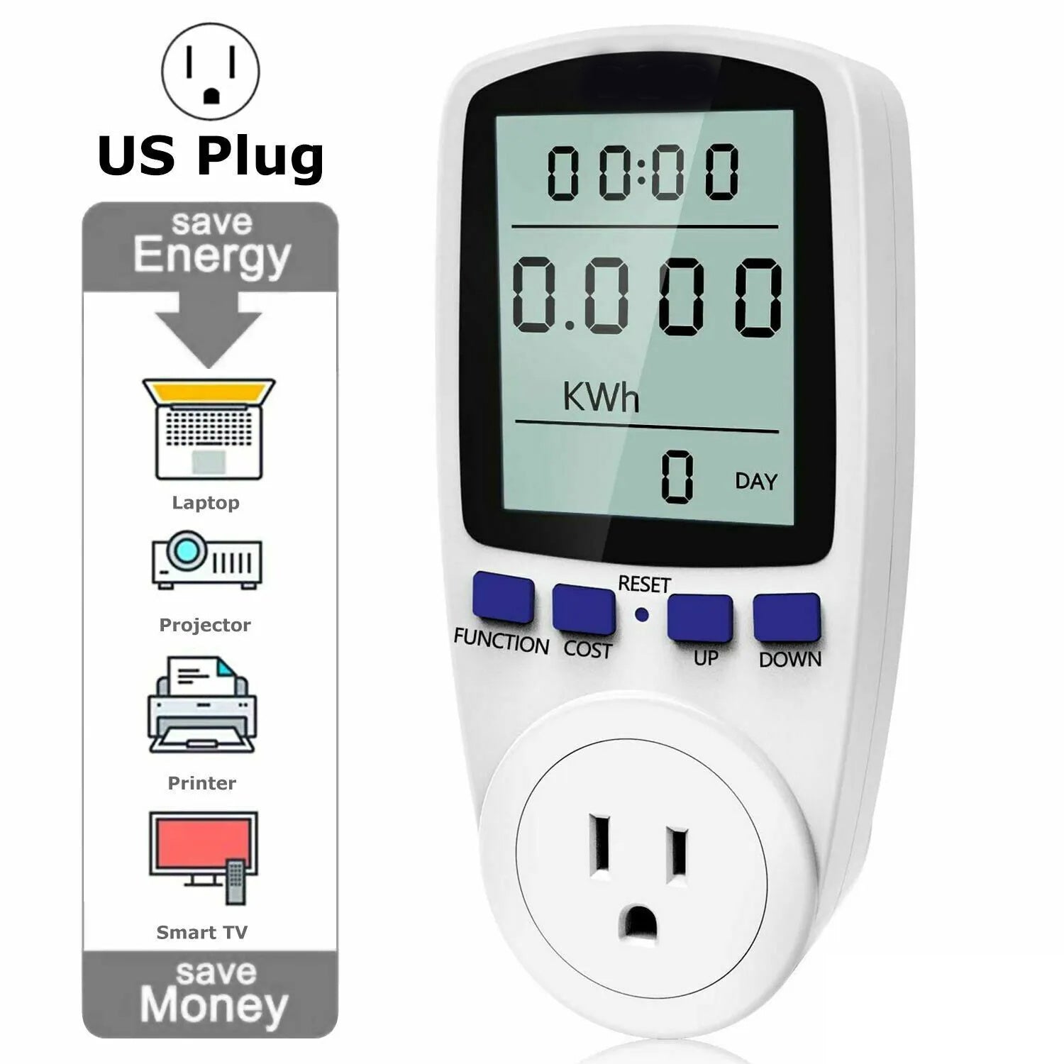 Digital Power Consumption Monitor Meter