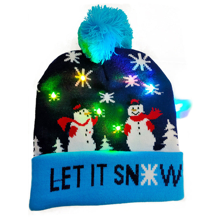 LED Light-Up Christmas Beanie
