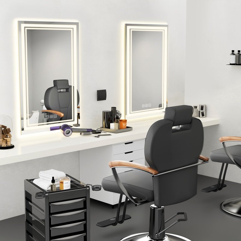 LED-Badezimmerspiegel mit Hintergrundbeleuchtung