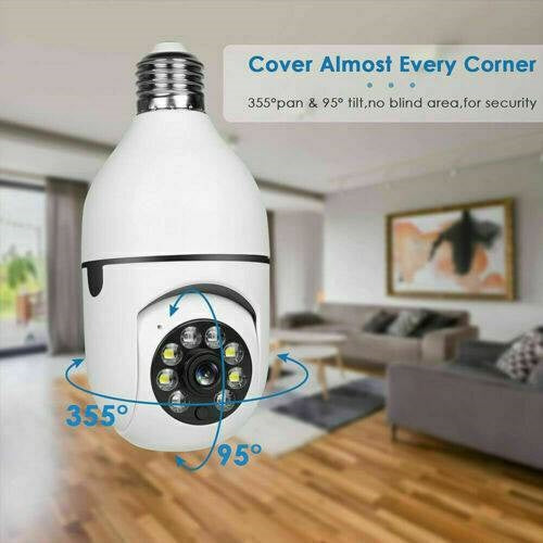Smart Home E27 Bulb Camera