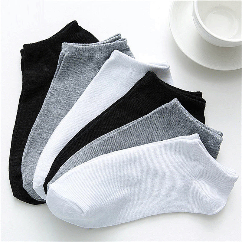 Chaussettes classiques noires, blanches et grises pour hommes